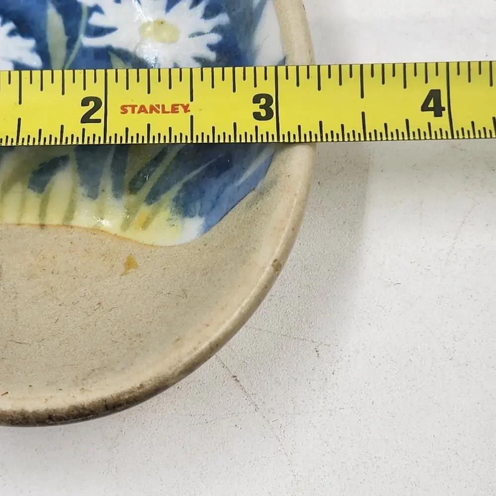 Ceramic Spoon Rest Daisy Flower Kitchen Decor Boho Cottagecore 9